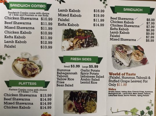 Menu photo 2 Habibi Lebanese Semoran Orlando, FL