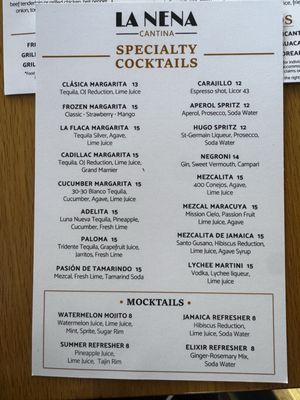 Menu photo 7 La Nena Cantina Malibu, CA Menu photo 7 La Nena Cantina Malibu, CA