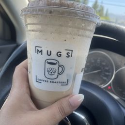 Horchata iced latte with "cold foam" Horchata iced latte with "cold foam"