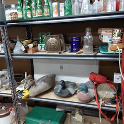 Vintage items to the left of registers