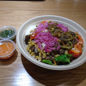 Maizal - "curated bowl"  Picante bowl, chimichurri & habanero sauce - Latin American Near Me - Reston, Virginia
