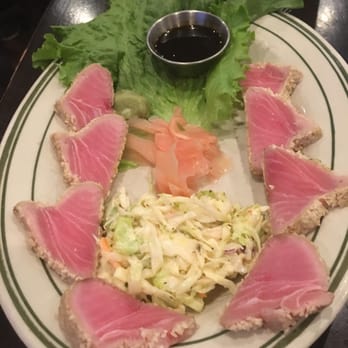 Lucky's 13 Pub - The seared tuna appetizer.  Keep in mind, this is pre-seared and then served cold from the fridge. - Music Venues Near Me - Mendota, Minnesota