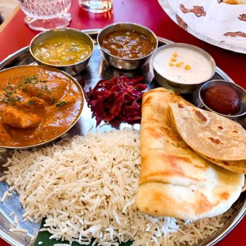 Chai Pani - Butter chicken platter - Indian Near Me - Asheville, North Carolina Chai Pani - Butter chicken platter - Indian Near Me - Asheville, North Carolina