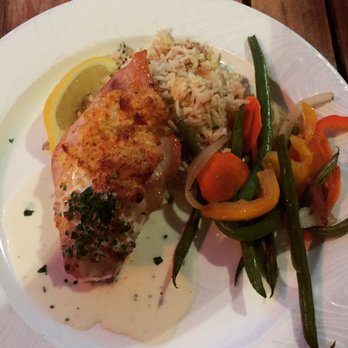 Kimo's Maui - Lobster topped Mahi Mahi - Seafood Near Me - Lahaina, Hawaii Kimo's Maui - Lobster topped Mahi Mahi - Seafood Near Me - Lahaina, Hawaii