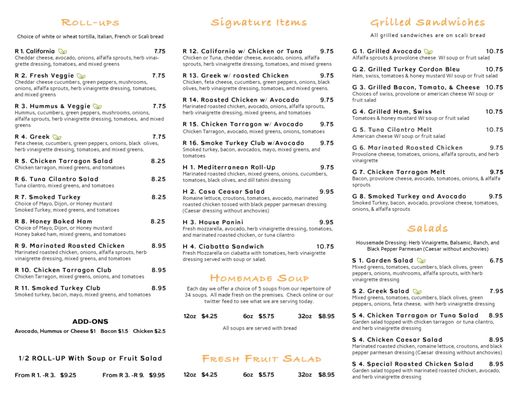 Menu photo 2 Souper Roll Up Cafe Cambridge, MA