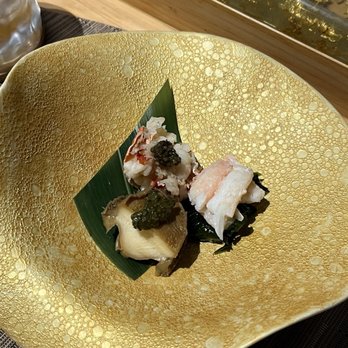 Amaterasu Sushi - Lobster with caviar, crab, and abalone with liver paste - Sushi Bars Near Me - Honolulu, Hawaii