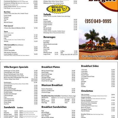 Menu photo 8 La Villa Burgers Banning, CA Menu photo 8 La Villa Burgers Banning, CA
