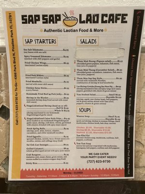 Menu photo 7 Sap Sap Lao Cafe Pinellas Park, FL Menu photo 7 Sap Sap Lao Cafe Pinellas Park, FL