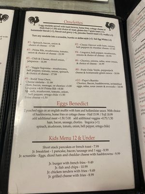 Menu photo 1 Papa's New Roost Sonora, CA