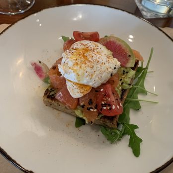 Blue Duck Tavern - Avocado toast with smoked salmon - New American Near Me - Washington, DC, District of Columbia Blue Duck Tavern - Avocado toast with smoked salmon - New American Near Me - Washington, DC, District of Columbia