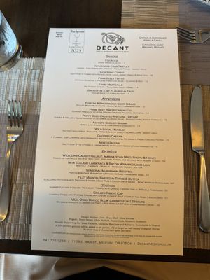 Menu photo 2 Decant Medford, OR Menu photo 2 Decant Medford, OR