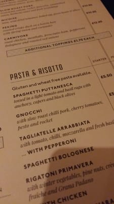 Menu photo 1 Gusto Glasgow, GLG