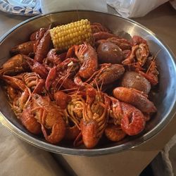 Florence Crab House - Crawfish was really good.