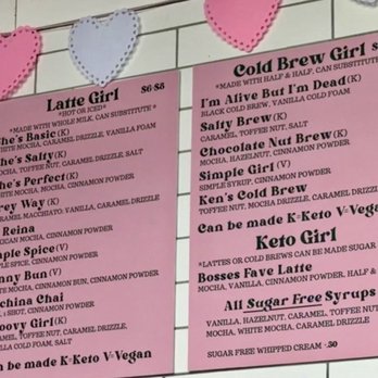 Thirsty Girl Coffee - Menu - Coffee & Tea Near Me - Pomona, California Thirsty Girl Coffee - Menu - Coffee & Tea Near Me - Pomona, California