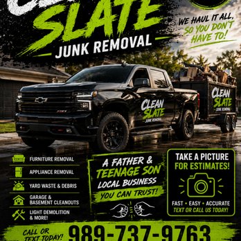 Clean slate Junk Removal - Junk Removal & Hauling Near Me - Freeland, Michigan Clean slate Junk Removal - Junk Removal & Hauling Near Me - Freeland, Michigan