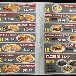 A & B Hamburgers - Menu - Side 2/2