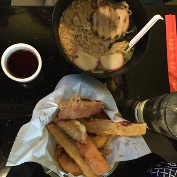 Nikko Sushi & Ramen - Tonkotsu Ramen and a side note f tempura vegetables - Sushi Bars Near Me - Kaysville, Utah Nikko Sushi & Ramen - Tonkotsu Ramen and a side note f tempura vegetables - Sushi Bars Near Me - Kaysville, Utah