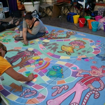 Pasadena Chalk Festival - Candy land.... Nostalgia - Festivals Near Me - Pasadena, California