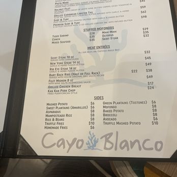 Cayo Blanco - Menu - Seafood Near Me - San Juan, Puerto Rico Cayo Blanco - Menu - Seafood Near Me - San Juan, Puerto Rico