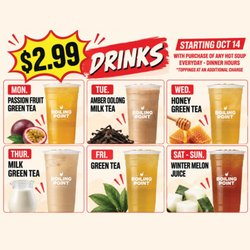 Boiling Point - Special $2.99 Drinks Every Day!