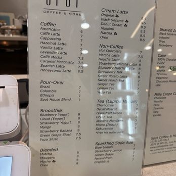 Spot Coffee & More - Menu - Coffee & Tea Near Me - Los Angeles, California Spot Coffee & More - Menu - Coffee & Tea Near Me - Los Angeles, California