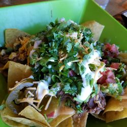 Tuco's Taqueria - Shredded beef nachos. Tuco's doesn't skimp on their proteins. Melt in your mouth, tender beef.