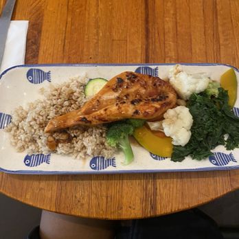 Quantum Leap - L SALMON GARLIC TERIYAKI L - Vegetarian Near Me - New York, New York Quantum Leap - L SALMON GARLIC TERIYAKI L - Vegetarian Near Me - New York, New York