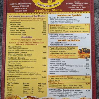 AJ Family Restaurant - Greek Near Me - Monroe, North Carolina AJ Family Restaurant - Greek Near Me - Monroe, North Carolina