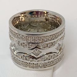 Jeweler's Bench - Custom Made Multi Row Diamond Ring