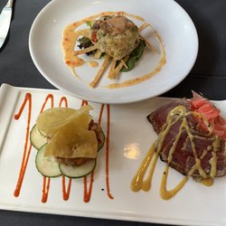 Bridgets Steakhouse - Tuna Duet and crab cake