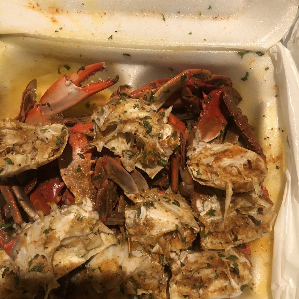 $15 garlic crab tray $15 garlic crab tray