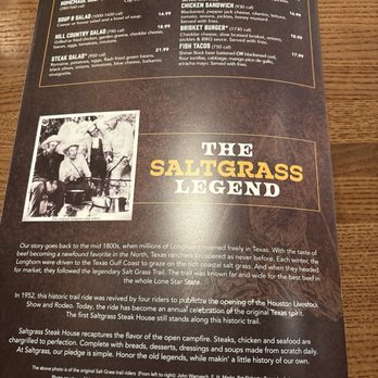 Saltgrass Steak House - Menu - Seafood Near Me - Noblesville, Indiana