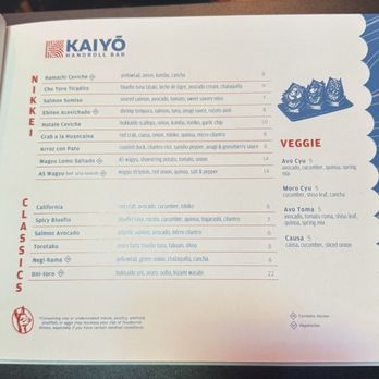 Kaiyō Handroll Bar - Handroll Menu - Sushi Bars Near Me - San Francisco, California Kaiyō Handroll Bar - Handroll Menu - Sushi Bars Near Me - San Francisco, California