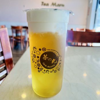 Tea Maru - Cheese Foam Four Season Tea w/ Aiyu Jelly - Bubble Tea Near Me - San Gabriel, California