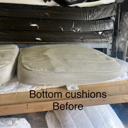 Bottom cushions before
