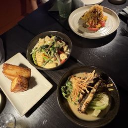 Potato pave Riccota gnocchi  Snapper Mahi mahi