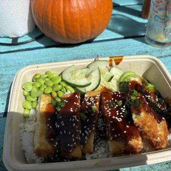 Bongos Botanical Beer Garden - Vegan katsu tofu bowl - Caribbean Near Me - Marathon, Florida Bongos Botanical Beer Garden - Vegan katsu tofu bowl - Caribbean Near Me - Marathon, Florida