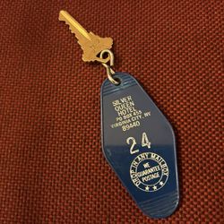 Silver Queen Hotel & Wedding Chapel - Our room key.