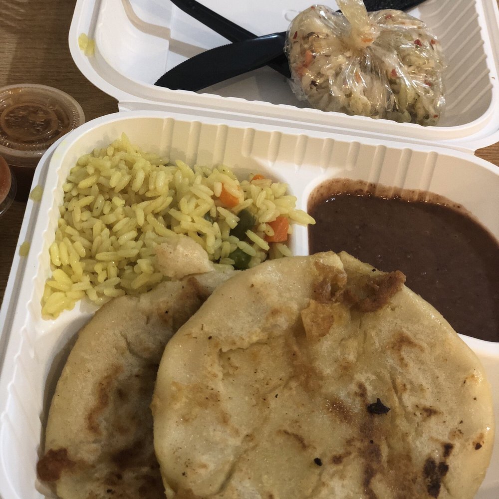 Tortilla Cafe - Pupusa Platter to go with side of Beans & Rice. - Mexican Near Me - Washington, DC, District of Columbia Tortilla Cafe - Pupusa Platter to go with side of Beans & Rice. - Mexican Near Me - Washington, DC, District of Columbia