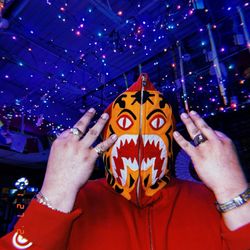 Area 52 - Full red zip  Tiger head BAPE