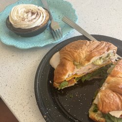 The Pie Safe - Such a cute atmosphere! Ate a chocolate cream pie and an everything croissant and both were delicious. I would love to come here again