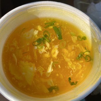 Golden China - Egg drop soup not even full. Take out order - Chinese Near Me - Fort Wayne, Indiana