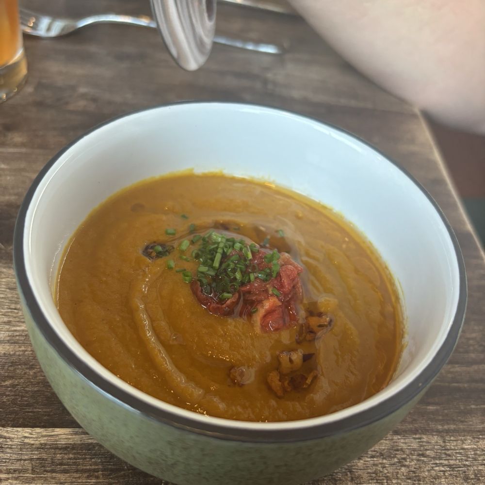 Farmers Grain Kitchen + Cellar - Carrot soup - New American Near Me - Edmond, Oklahoma Farmers Grain Kitchen + Cellar - Carrot soup - New American Near Me - Edmond, Oklahoma
