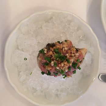 Montréal Plaza - Lamb tartar with kushi oysters - Canadian (New) Near Me - Montreal, Quebec