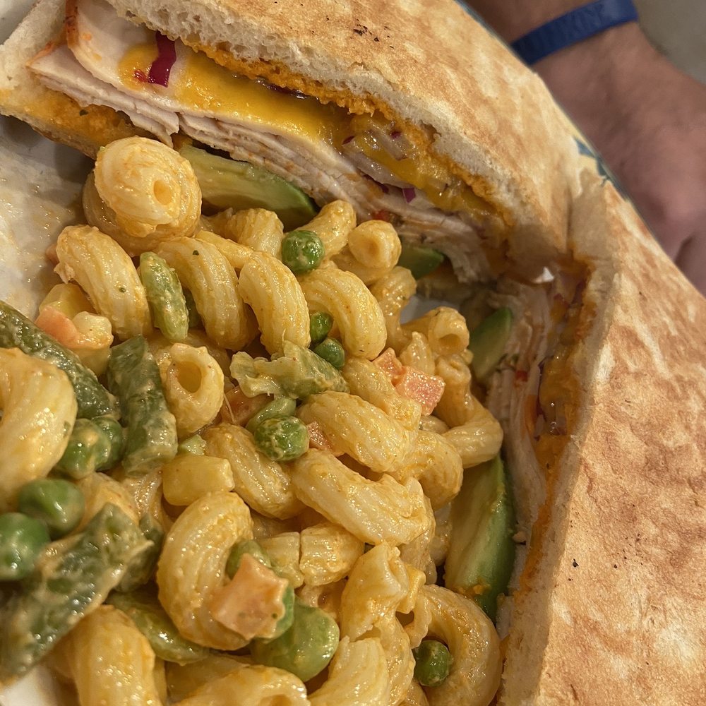 Santa Fe Panini with Pasta Salad Santa Fe Panini with Pasta Salad