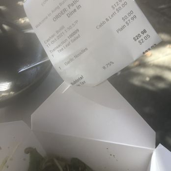 Aung Burma - Salad too oily. Took it home. - Burmese Near Me - Concord, California