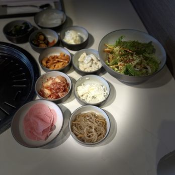Mr BBQ Jr - Banchans and salad. - Korean Near Me - Tustin, California Mr BBQ Jr - Banchans and salad. - Korean Near Me - Tustin, California