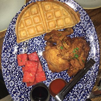 Yardbird - Chicken and Waffles with watermelon - Southern Near Me - Las Vegas, Nevada Yardbird - Chicken and Waffles with watermelon - Southern Near Me - Las Vegas, Nevada