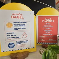Hot fresh bagels, rip & dip style. No slicing, toasting or sandwiches. The weekly menu may rotate, check social media for updates.