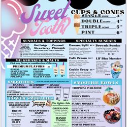 Cafe Cream - Cafe cream ice cream menu
